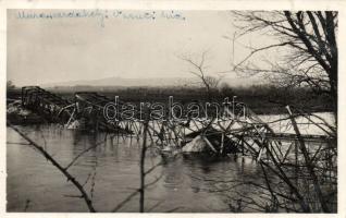 Muraszerdahely damaged railway bridge