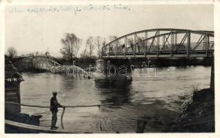 Muraszerdahely damaged railway bridge
