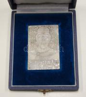 DN "Stephanus Rex" Ag emlékplakett ÁPV díszdobozban 60,4g T:PP