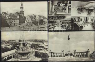 50 db magyar képeslap, főleg 50-es évek, kevés háború előtti