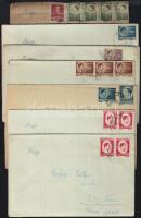 24 db román levél Mihály király bélyegekkel