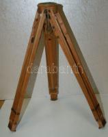 cca 1900 Összecsukható fényképezőgép-állvány szép állapotban  / camera stativ