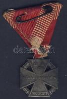 Ausztria 1916. I. világháborús IV. Károly kereszt, mellszalaggal T:2