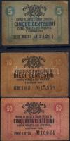 Velence/osztrák megsz. 1918 5c, 10c, 50c T:II