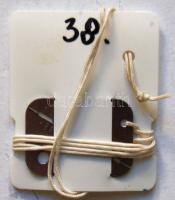 Rozsdamentes acél dögcédula sorszámmal és "HUNGARIA" jelzéssel gravírozva T:1