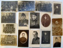 cca 1910-1940 23 db érdekes, főként magyar katonákat ábrázoló fotó, benne tábori kórház is / 23 interesting military photos