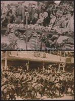 Az 1930-as évek újságképeiből lkészóült fotó-reprodukciók, főként járművekről, sok katonaival / photo reprudictions of the 20`s magazines