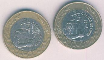 Portugália 1992. 200Esc Garcia de Orta + 1998. 200Esc Garcia de Orta T:2 Portugal 1992. 200 Escudos Garcia de Orta + 1998. 200 Escudos Garcia de Orta C:XF