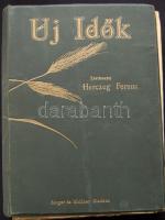 1933 Herczegh Ferenc: Új idők Társadalmi, szépirodalmi, művészeti és társadalmi képes hetilap fél évfolyama jó állapotú aranyozott kiadói egészvászon tékában