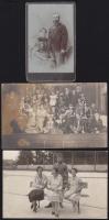 cca. 1890-1950 40 db vegyes fotólap, közte keményhátú kép is / 40 mixed photo cards