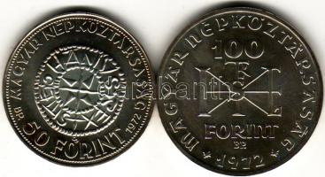 1972 "I. István" sor 50Ft, 100Ft ezüst, díszdobozban
