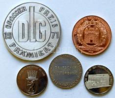 Kis emlékérem,plakett tétel: NSZK 1966. "Ostseewoche - Érmekiállítás" fém emlékérem T:1 + ...