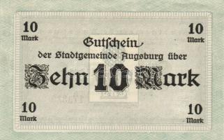 Német Birodalom/Császárság/Augsburg 1918.10.15. 5M, 10M hivatalos érvénytelenítéssel T:I,I- + Német ...
