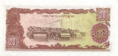 Kína 7db (6klf) modern bankjegy T:I + Laosz 7db (5klf) modern bankjegy T:I