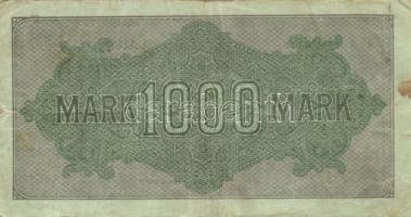 Német Birodalom / Weimari Köztársaság 1922. 1000M (2x) "Vielecke" vízjellel, a "Reich...