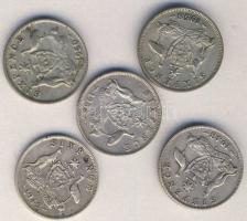 Ausztrália 1942-1958. Sixpence Ag (5x) klf évszámokkal! T:vegyes