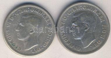 Ausztrália 1946-1951. 1Fl Ag (2x) T:3