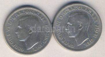 Ausztrália 1946-1951. 1Fl Ag (2x) T:3