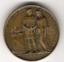 Franciaország 1810 Napoleon és Josephine házassága bronzzseton szign.:Galle. F. T:2/3 RRR!!!