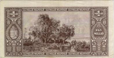 1946 1000.000.000Milpengő látványosan elnyomott példány T:II
