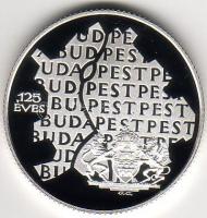 1998 "Budapest egyesítése..." 750Ft ezüst, díszdobozban T:PP