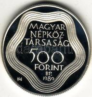 1989 "Nyári olimpia III." 500Ft ezüst, díszdobozban T:PP