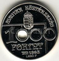 1993 "Labdarúgó V.B." 1000Ft ezüst, díszdobozban T:PP