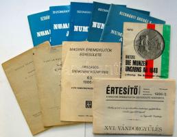 10 db klf numizmatikai árverési katalógus: BÁv. MÉE, stb.