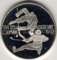 1989 "Téli olimpia" 500Ft ezüst, díszdobozban T:PP