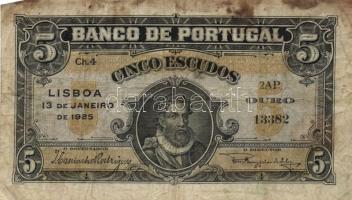 Portugália 1925.1.13. 5Esc Chapa 4 T:III-