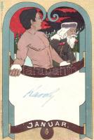 January 'Th. Wendisch, Berlin' 'Kanitz C. és fiai Budapest' litho (EK)