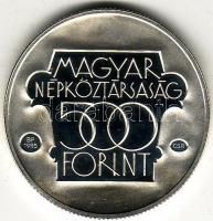 1985 "Cultural Forum" 500Ft ezüst, díszdobozban T:PP