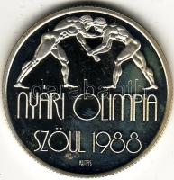 1987 "Nyári olimpia II. Szöul" 500Ft ezüst, díszdobozban T:PP
