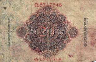 Német Birodalom/Császárság/Weimari Köztársaság/3. Birodalom 1906-1914. 5M,10M,20M,50M,100M,1000M öss...