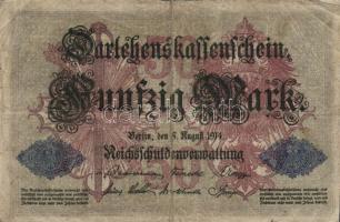 Német Birodalom/Császárság/Weimari Köztársaság/3. Birodalom 1906-1914. 5M,10M,20M,50M,100M,1000M öss...