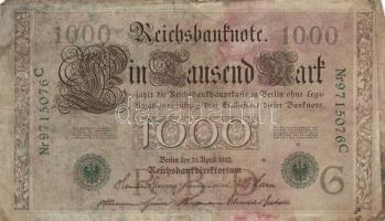 Német Birodalom/Császárság/Weimari Köztársaság/3. Birodalom 1906-1914. 5M,10M,20M,50M,100M,1000M öss...