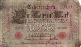 Német Birodalom/Császárság/Weimari Köztársaság/3. Birodalom 1906-1914. 5M,10M,20M,50M,100M,1000M öss...