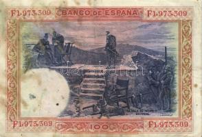 Spanyolország 1925.(1936) 100P (3x) + 1928. 100P T:III,IV