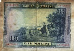 Spanyolország 1925.(1936) 100P (3x) + 1928. 100P T:III,IV