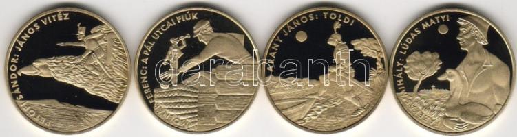 2001 "János vitéz, Pál utcai fiúk, Toldi, Lúdas Matyi" 4x200Ft díszdobozban T:PP csak 5000db RR!!