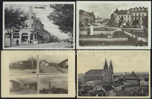 8 db Határontúli városképes lap ´Visszatért´ bélyegzéssel