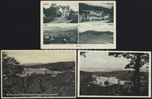 3 db régi magyar városképes lap / 3 Hungarian town-view cards