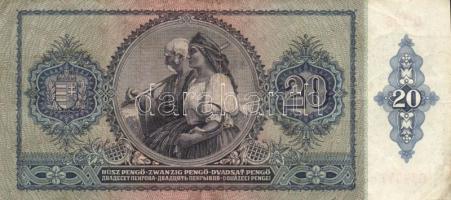 Kis vegyes magyar bankjegy tétel, közte korona, pengő, forint, összesen 20db különféle T:II,III,IV