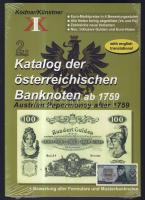 Vadonatúj 2010-es Kodnar / Künstner: Osztrák papírpénz katalógus 1759-től, benne magyar vonatkozású papírpénzekkel és formularekkal