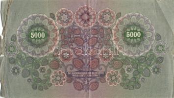 Ausztria/Osztrák-Magyar Bank 1922. 5000K T:IV