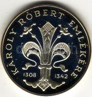 1992 "Károly Róbert..." 500Ft ezüst, díszdobozban T:PP