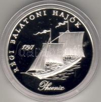 1998 "Régi balatoni hajók II" 2000Ft ezüst, díszdobozban T:PP