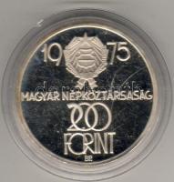 1975 "Felszabadulás II" 200Ft ezüst, díszdobozban T:PP