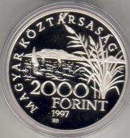 1997 "Régi balatoni hajók I" 2000Ft ezüst, díszdobozban T:PP