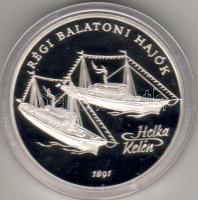 1997 "Régi balatoni hajók I" 2000Ft ezüst, díszdobozban T:PP